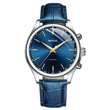 Wokai business watch Quartz sports watch leisure belt men's watch men's watch