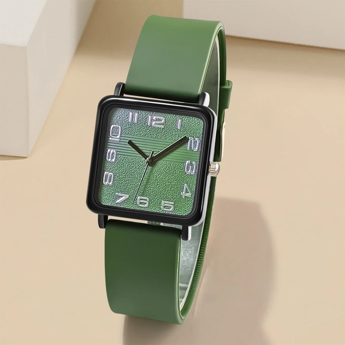 2pcs Women Watches Fashion Couple Watch For Women Clock Ladies Quartz Silicone Strap Wristwatch Set Gift Valentine's Day