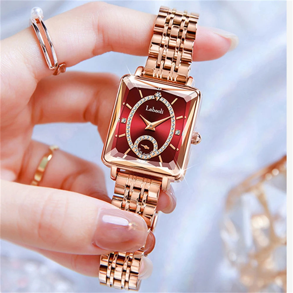 Fashionable Luxury Watches For Woman Diamond Studded Dial Waterproof Steel Strip Quartz Watch reloj часы женские наручные