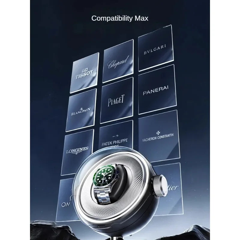 Luxury LED Watch Winder for Automatic Watches Box Mechanical Watch Storage Box Organizer Rotating  Silent Display Box Showroom
