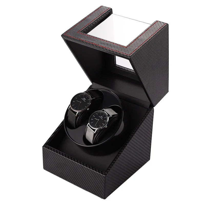 Watch Winders For Automatic Watches Usb Power Used Globally Mute Mabuchi Motor Mechanical Watch Rotate Stand Box Carbon Fiber